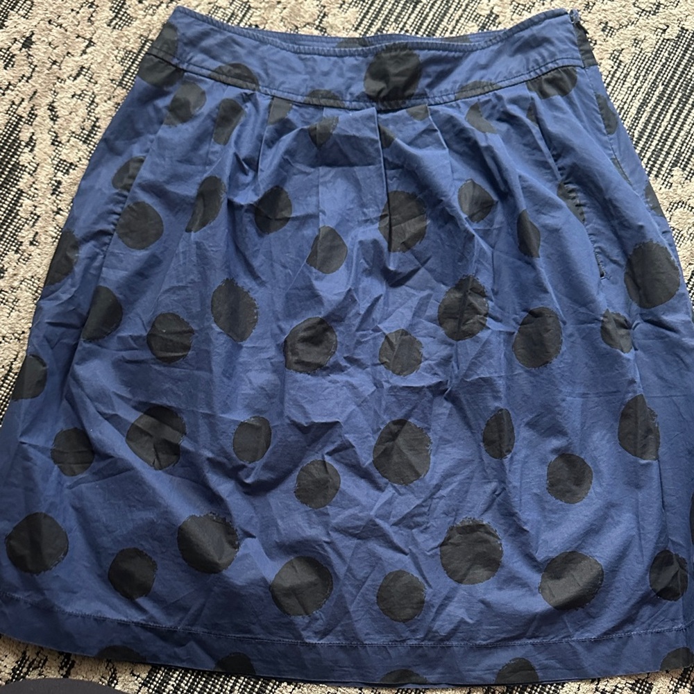 MICHAEL Michael Kors Navy and Black A-Line Skirt